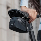 Waterproof Bike Saddle Bag with Rear Light Mount